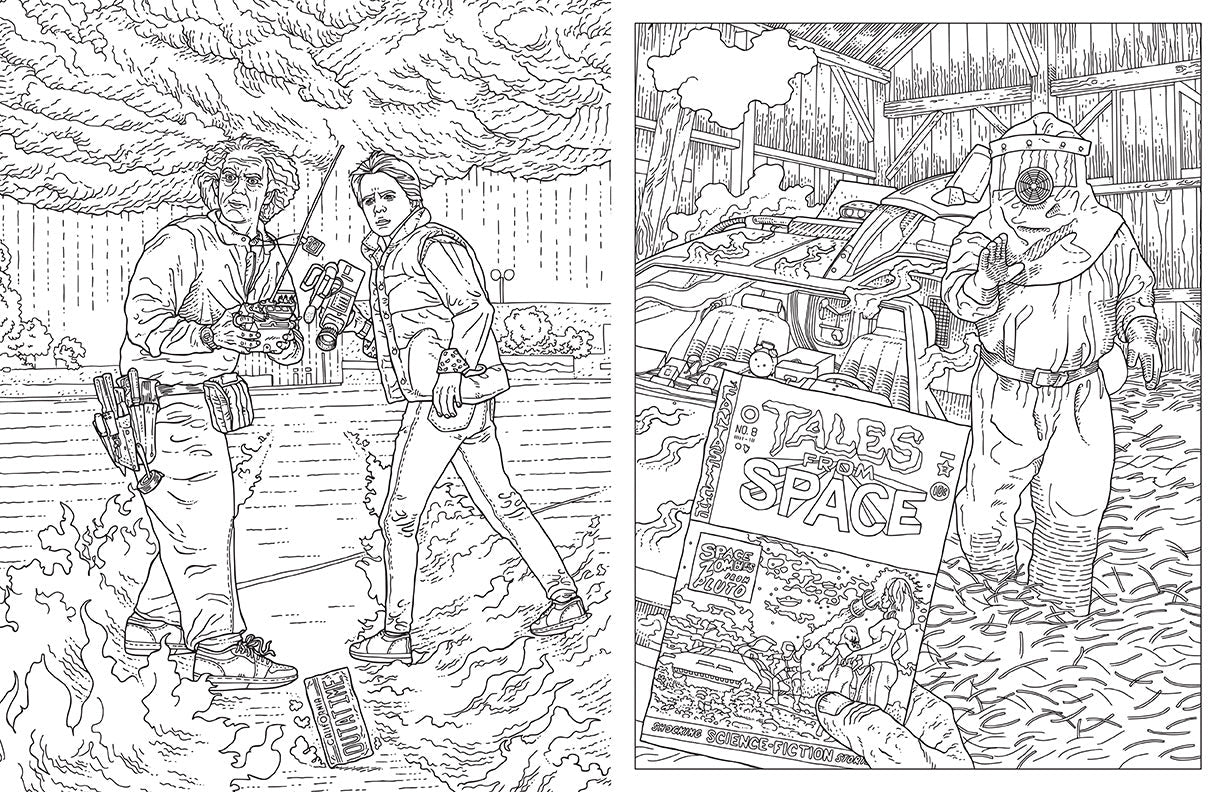 Back to the Future: The Official Coloring Book inside page 4