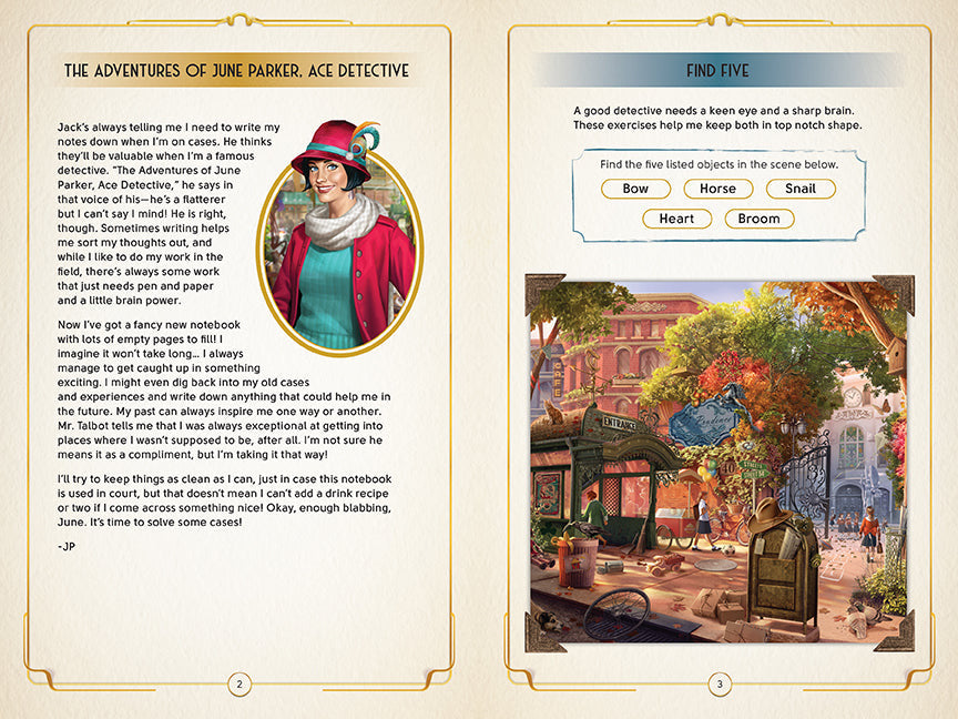 June's Journey: The Interactive Detective's Diary inside page 1