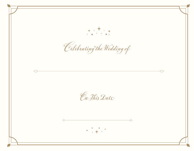 Harry Potter: Always Wedding Guest Book inside page 1