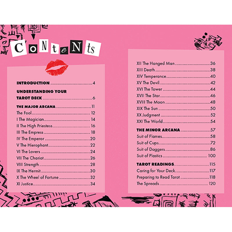 Mean Girls Tarot Deck and Guidebook inside page 3