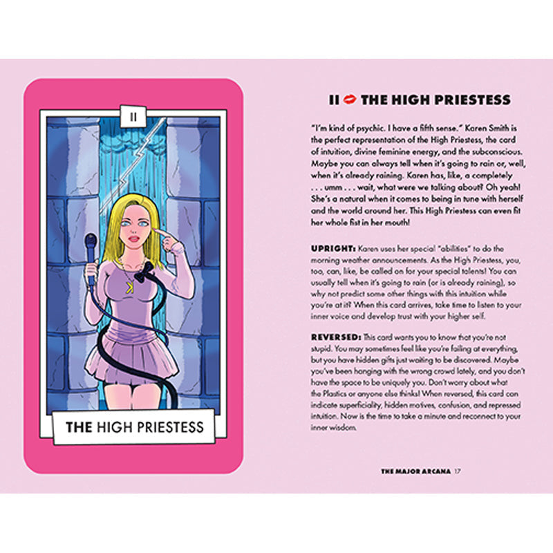 Mean Girls Tarot Deck and Guidebook inside page 6