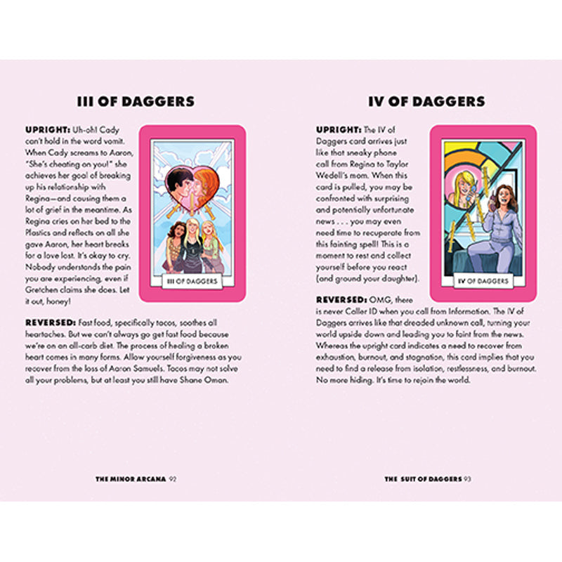 Mean Girls Tarot Deck and Guidebook inside page 7
