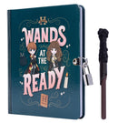 Harry Potter: Wands at the Ready Lock & Key Diary-Art: general-買書書 BuyBookBook