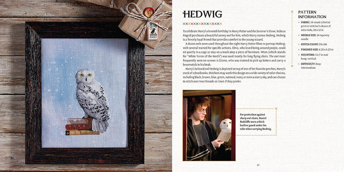 Harry Potter: The Official Hogwarts Book of Cross-Stitch inside page 3