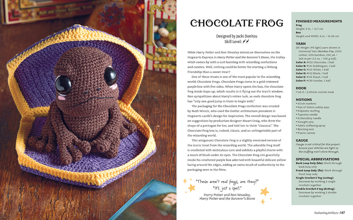 Harry Potter: The Official Book of Crochet Amigurumi inside page 7