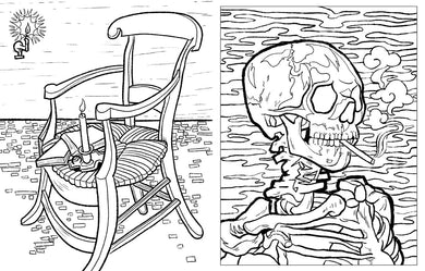 Coloring Van Gogh inside page 3