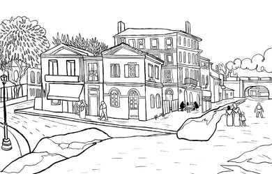 Coloring Van Gogh inside page 4