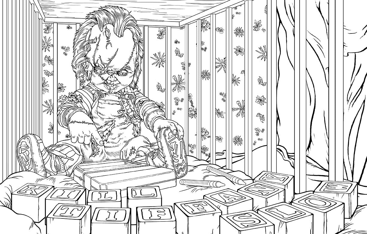 Chucky: The Official Coloring Book inside page 2