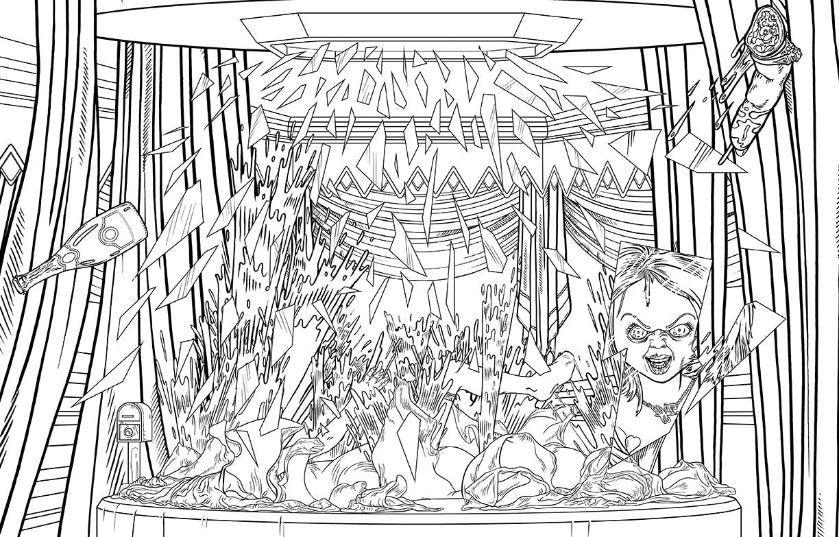 Chucky: The Official Coloring Book inside page 4