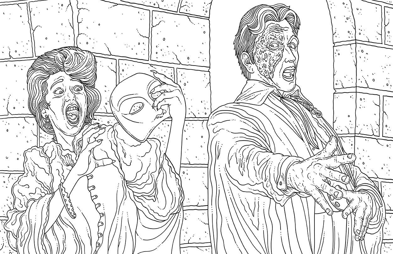 Universal Monsters: The Official Coloring Book inside page 2