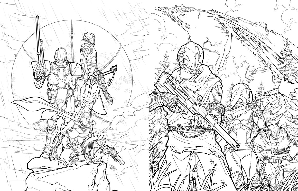 Destiny: The Official Coloring Book Vol. 2 inside page 4