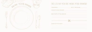 Dinner Party Guest Book inside page 1