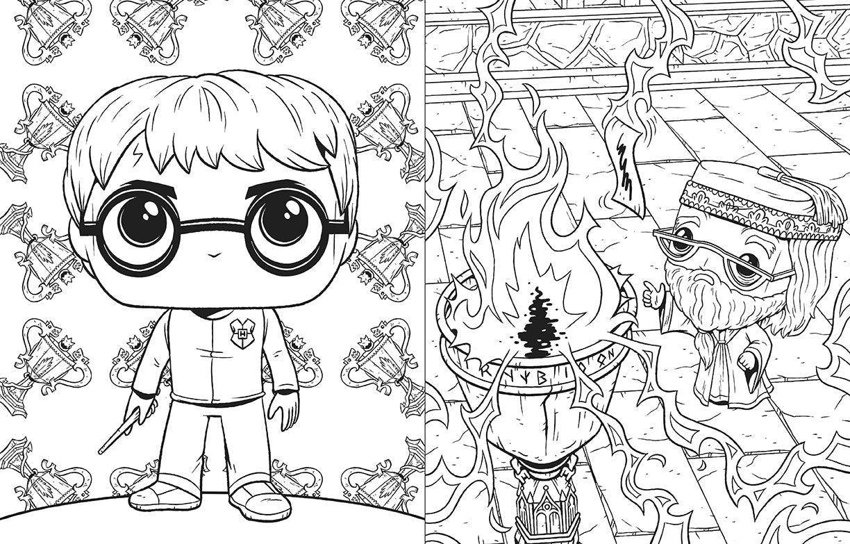 Official Funko Pop! Harry Potter Coloring Book inside page 4