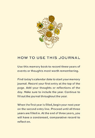 Van Gogh Memory Journal: Record, Reflect, Remember inside page 5
