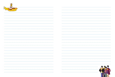 Beatles: Yellow Submarine Softcover Notebook inside page 2