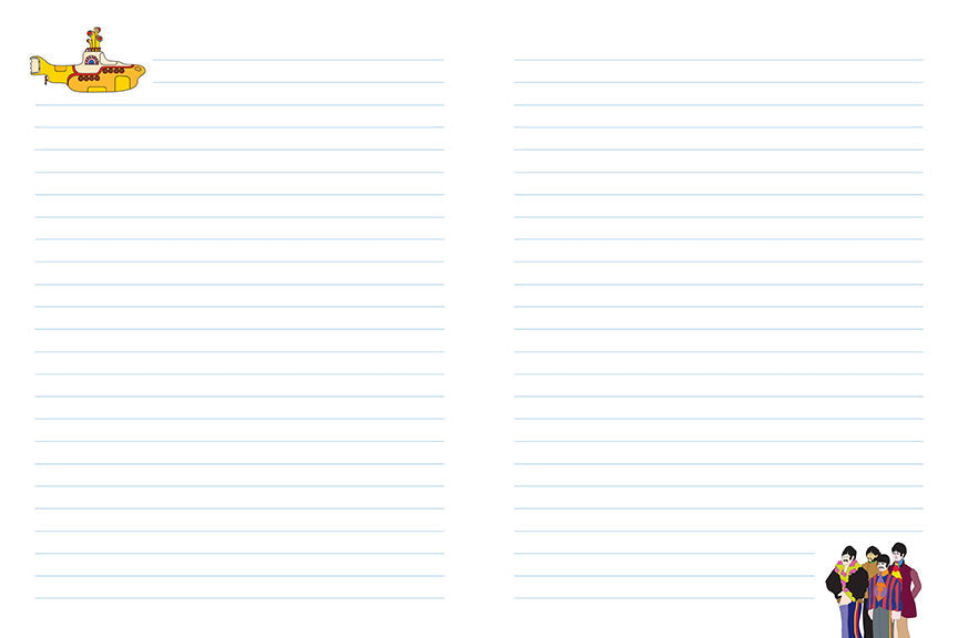 Beatles: Yellow Submarine Softcover Notebook inside page 2