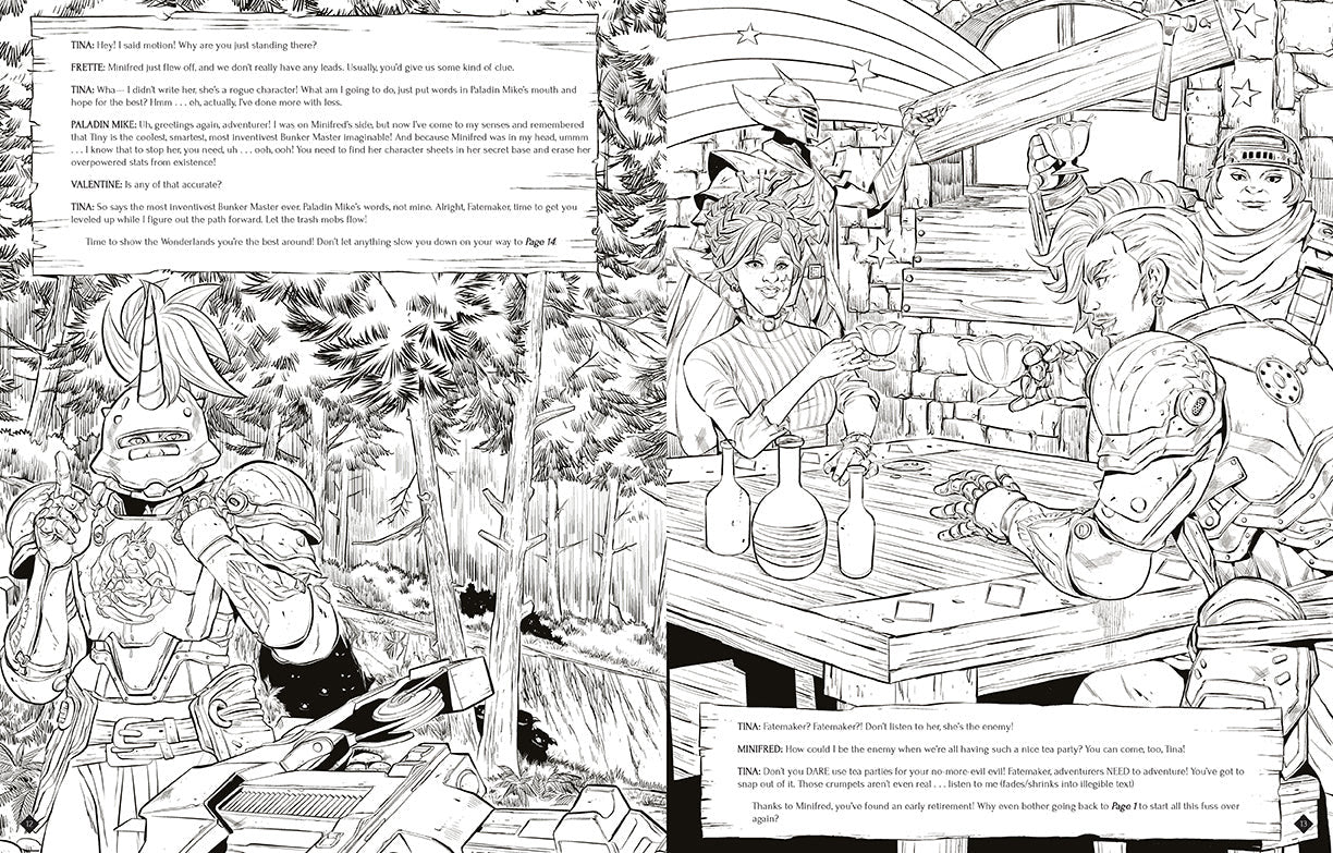 Tiny Tina's Wonderlands: A Bunkers & Badasses Coloring Adventure inside page 3