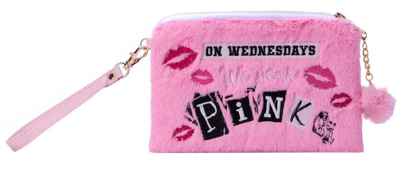 Mean Girls: On Wednesdays We Wear Pink Plush Accessory Pouch-Art: general-買書書 BuyBookBook