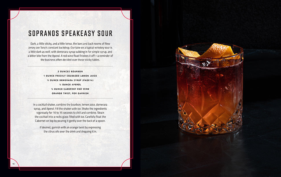 Sopranos: The Official Cocktail Book inside page 8