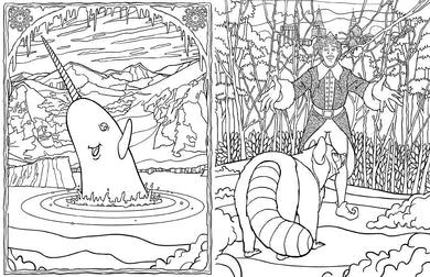 Elf: The Official Coloring Book inside page 2