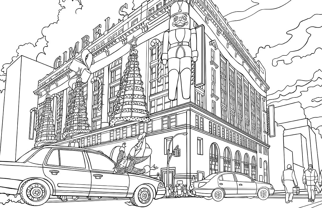 Elf: The Official Coloring Book inside page 4