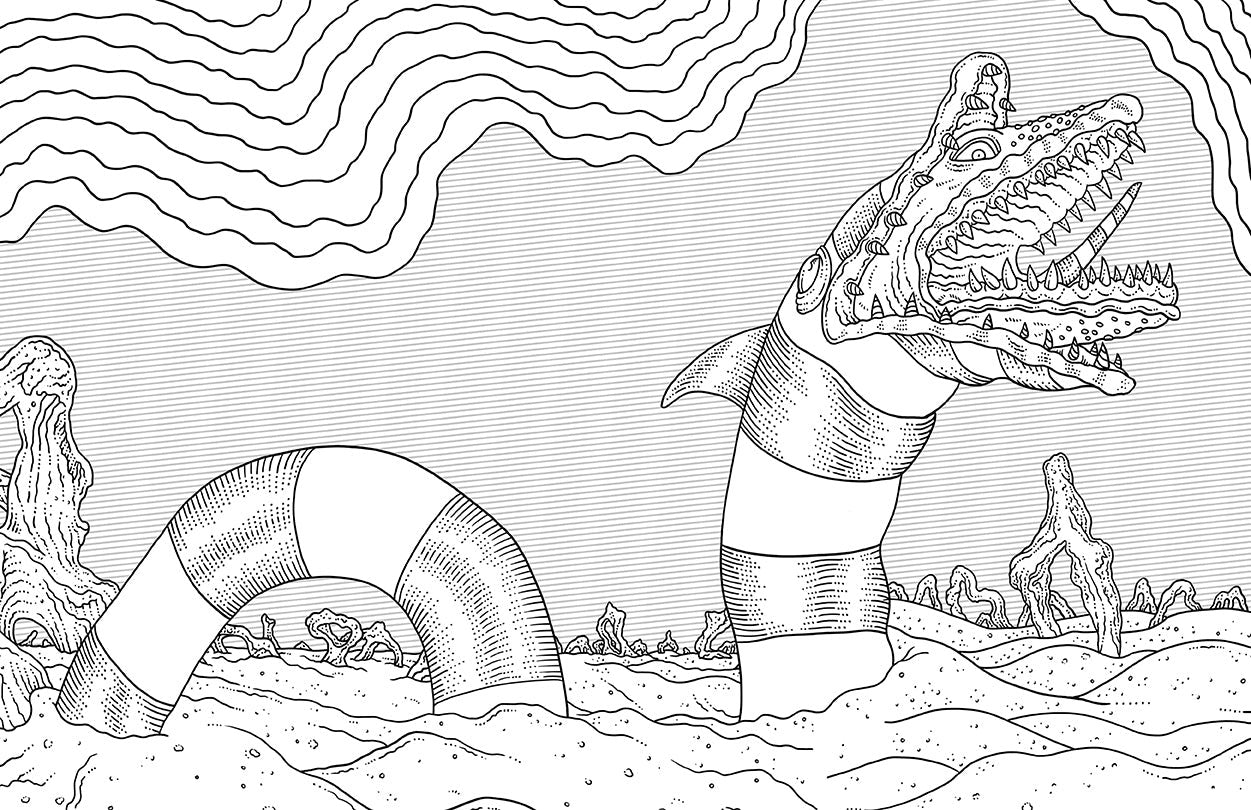 Beetlejuice: The Official Coloring Book inside page 5