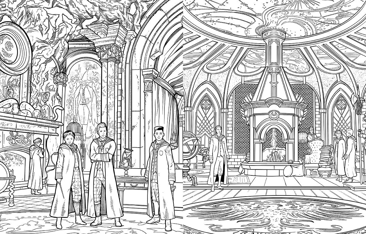 Hogwarts Legacy: The Official Coloring Book inside page 2