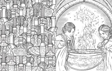 Hogwarts Legacy: The Official Coloring Book inside page 3