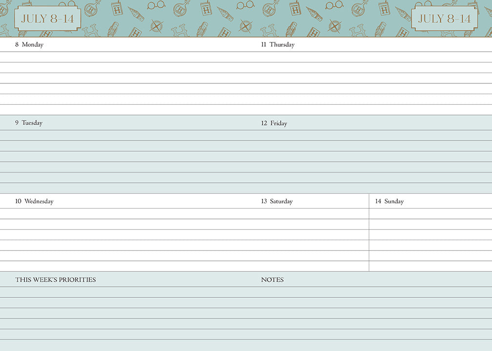 Harry Potter 2024-2025 Academic Year Planner inside page 4