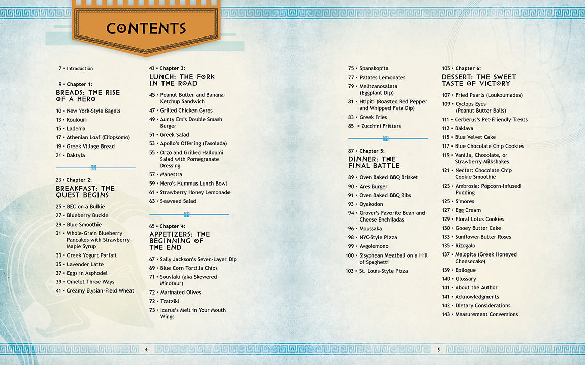 Percy Jackson: The Official Cookbook inside page 1