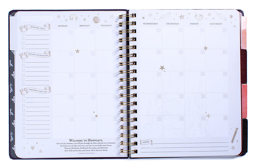 Harry Potter: Hogwarts Teacher's 12-Month Undated Planner inside page 2
