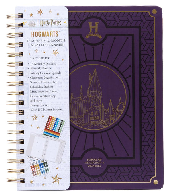 Harry Potter: Hogwarts Teacher's 12-Month Undated Planner-Art: general-買書書 BuyBookBook