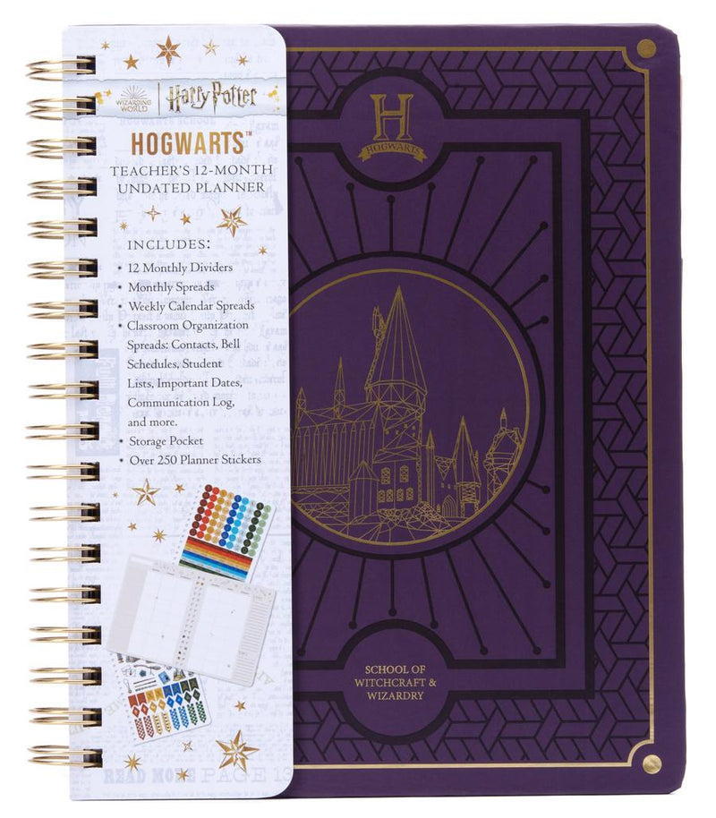 Harry Potter: Hogwarts Teacher's 12-Month Undated Planner-Art: general-買書書 BuyBookBook