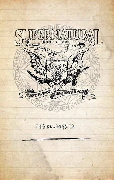 Supernatural: Join the Hunt Hardcover Journal inside page 2