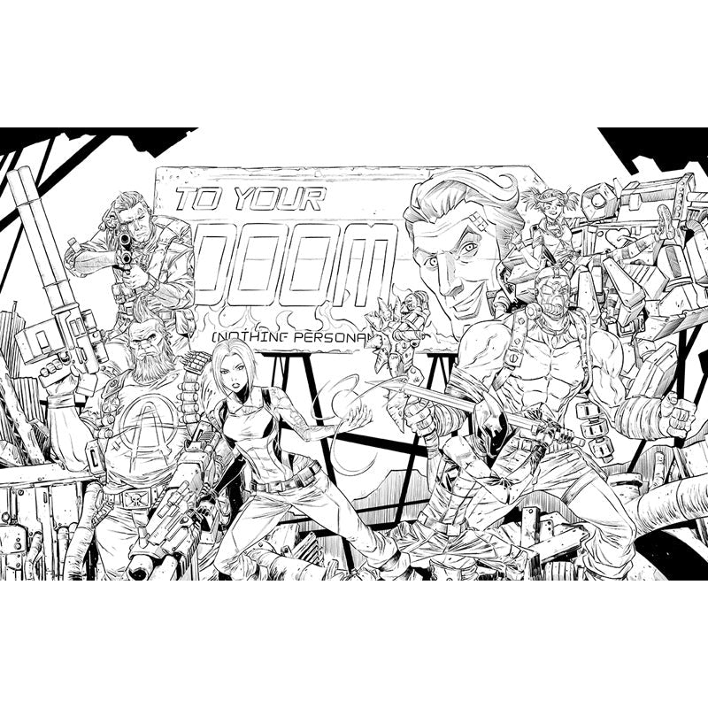 Borderlands: The Official Coloring Book inside page 4
