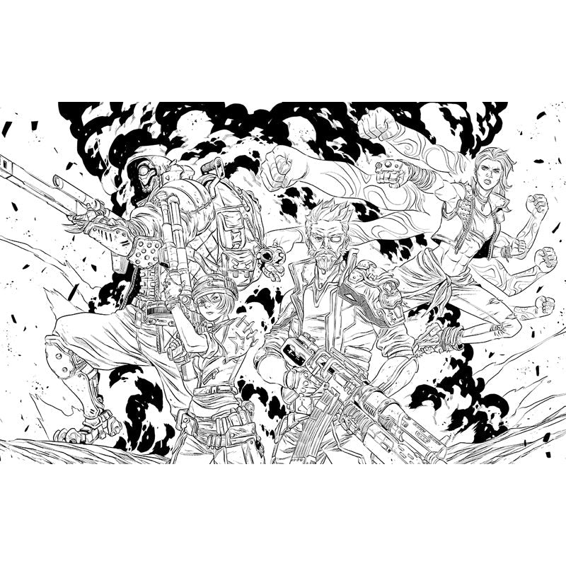 Borderlands: The Official Coloring Book inside page 7