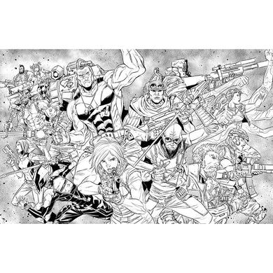 Borderlands: The Official Coloring Book inside page 9