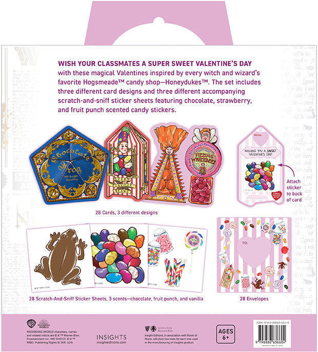 Harry Potter: Honeydukes Scratch & Sniff Sticker Valentines inside page 3