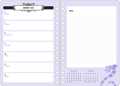 2025 Beetlejuice 13-Month Weekly Planner inside page 4