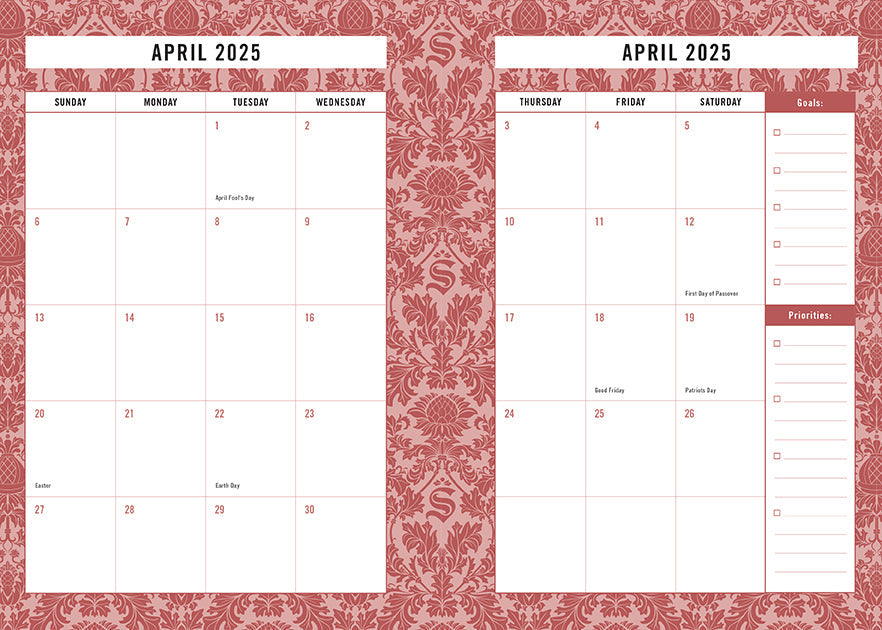 2025 The Sopranos 13-Month Weekly Planner inside page 2