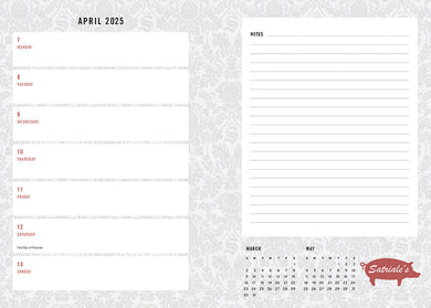 2025 The Sopranos 13-Month Weekly Planner inside page 4