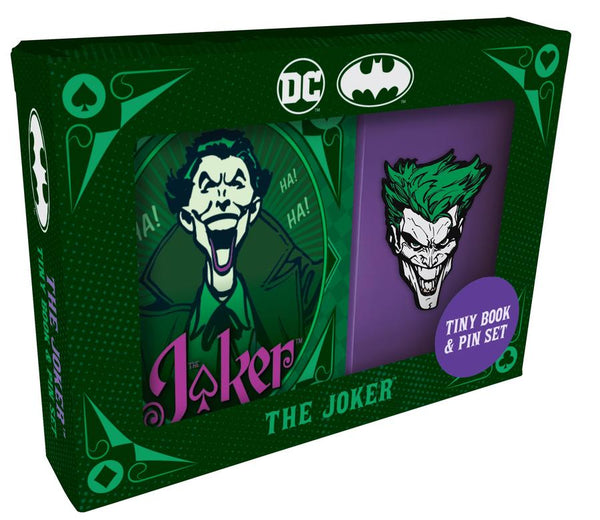 DC Comics: The Joker Tiny Book and Pin Set-Film/ television/ radio and performing arts-買書書 BuyBookBook