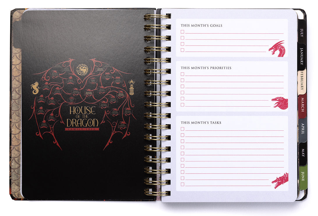 2025 House of the Dragon 13-Month Weekly Planner inside page 5