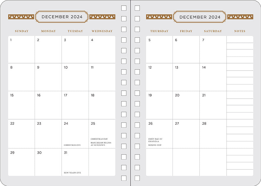 2025 Dune: Part 2 13-Month Weekly Planner inside page 1