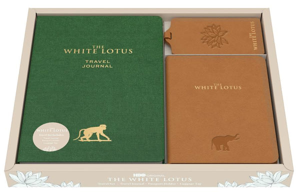 The White Lotus: Travel Set [Travel Journal, Passport Holder, Luggage Tag]-Art: general-買書書 BuyBookBook