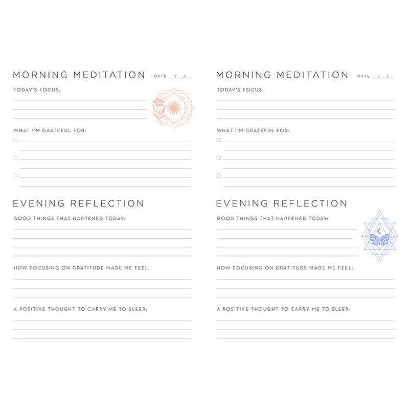365 Days of Gratitude: A Day and Night Reflection Journal inside page 3