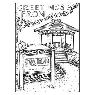 Gilmore Girls: Greetings from Stars Hollow [Postcard Coloring] inside page 1