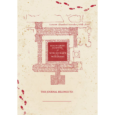 Harry Potter: Marauder's Map Glow in the Dark Journal [Embroidered] inside page 1