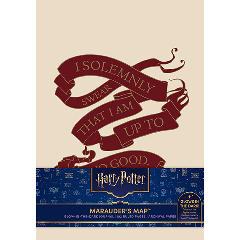 Harry Potter: Marauder's Map Glow in the Dark Journal [Embroidered] inside page 3