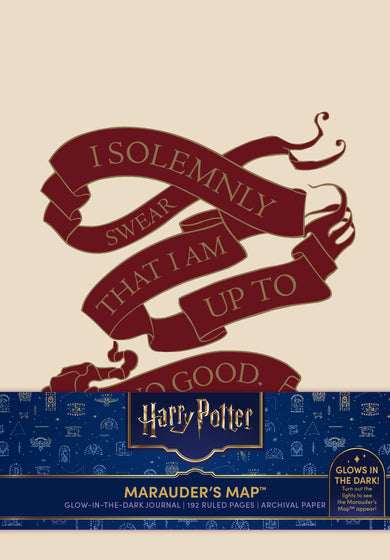 Harry Potter: Marauder's Map Glow in the Dark Journal [Embroidered]